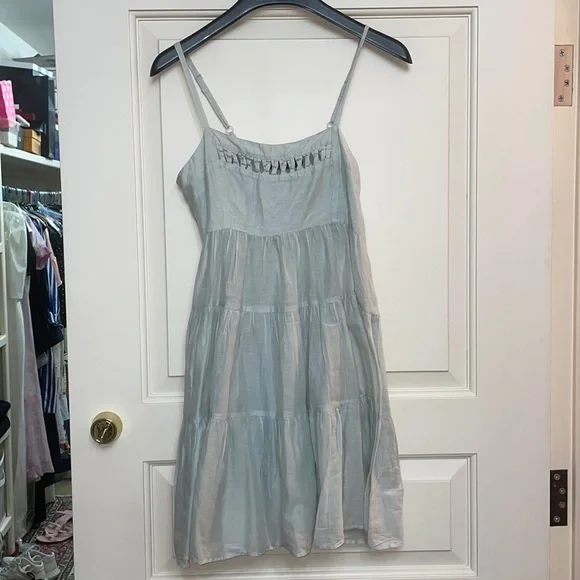 Topshop cotton spaghetti strap dress